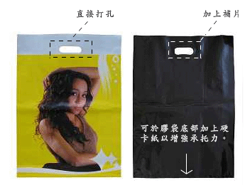 穿孔手挽袋